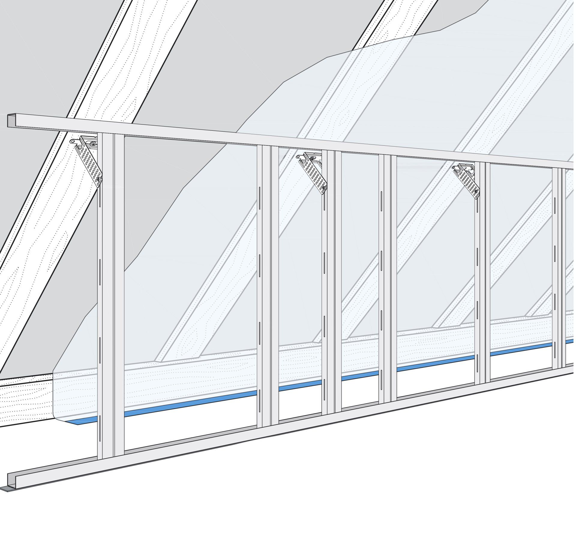 W62.DE SCHACHTWÄNDE Montagewände mit Unterkonstruktion aus Stahlblechprofilen und einseitiger Beplankung aus Gipsplatten mit Feuerwiderstand Schachtwände Knauf Schachtwände sind einseitig beplankte Metallständerwände mit Feuerwiderstandsklasse zum brand- und ggf. schallschutztechnischen Raumabschluss von Installationsschächten. Der Brandschutz ist sowohl von innen (Brand im Schacht, Schutz vor Übergreifen auf die umgebenden Räume) als auch von außen (Schutz der Installationen sowie der Brandübertragung auf andere Stockwerke) gewährleistet. Knauf Schachtwände bestehen aus einer Metall-Unterkonstruktion und einer einseitig aufgeschraubten ein- oder zweilagigen Beplankung aus Knauf Platten. Die Unterkonstruktion wird umlaufend (bei W628A.de nur seitlich) mit den angrenzenden Bauteilen verbunden. In die Unterkonstruktion können je nach System Dämmstoffe für Schall- und Wärmeschutz eingebaut werden.