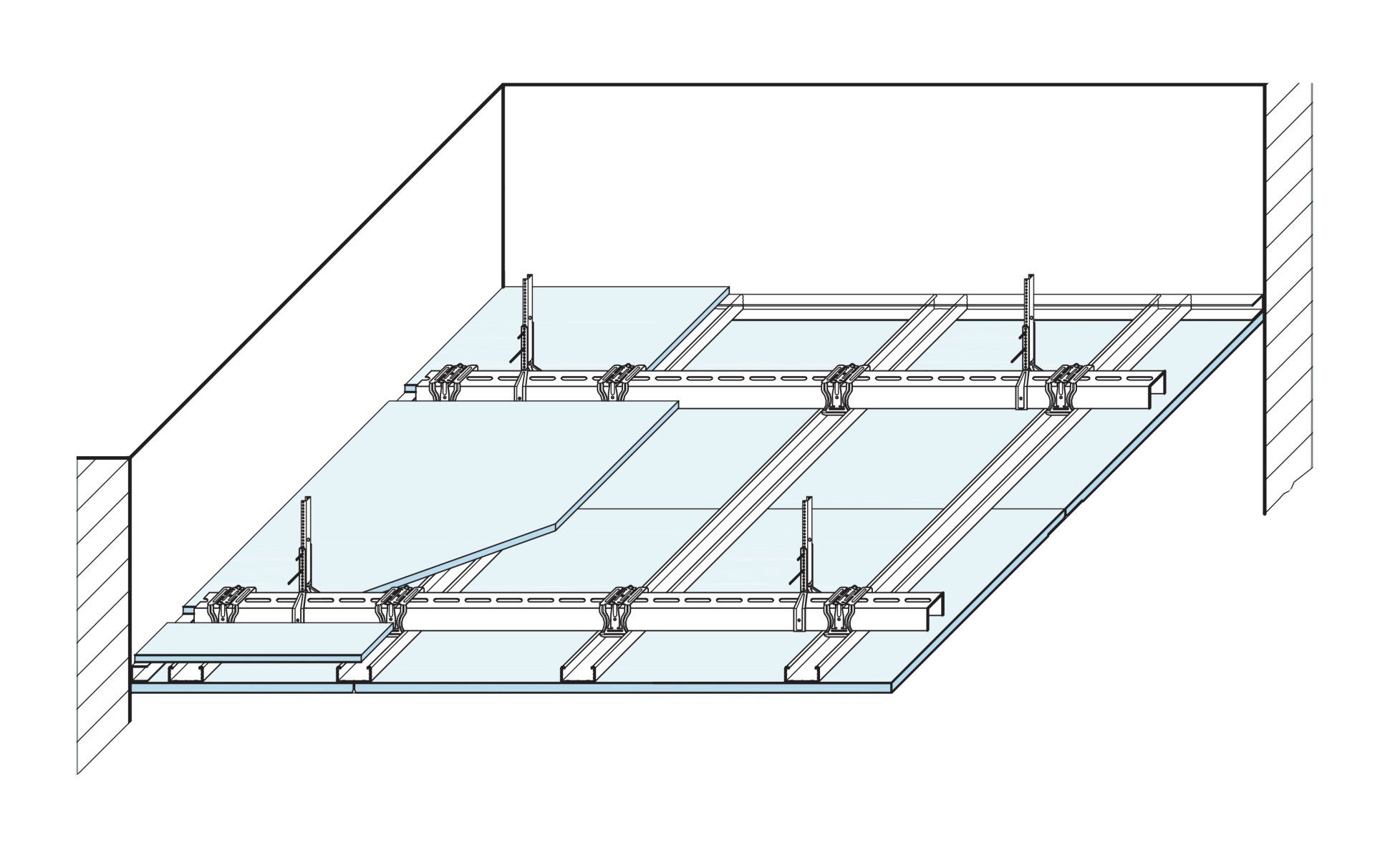 Nach dem Tapezieren oder dem Auftragen von Putzen für eine zügige Trocknung durch ausre- ichende Lüftung sorgen. Bei Gipsplattenkartonflächen, die längere Zeit ungeschützt der Lichteinwirkung ausgesetzt waren, können Gelbverfärbungen entstehen. Da- her wird ein Probeanstrich über mehrere Plat- tenbreiten einschließlich der verspachtelten Be- reiche empfohlen. Zuverlässig verhindern lässt sich das etwaige Durchschlagen von Gilbstoffen nur durch das Aufbringen spezieller Grundierun- gen, wie z. B. Knauf Aton Sperrgrund für Ober- putze, Knauf Atonol für Anstriche. ■ Übliche Anstriche oder Beschichtungen und Dampfbremsen bis etwa 0,5 mm Dicke sow- ie Bekleidungen (ausgenommen Stahlblech) haben keinen Einfluss auf die brandschutz- technische Klassifizierung von Knauf Metall- ständerwand-Systemen.