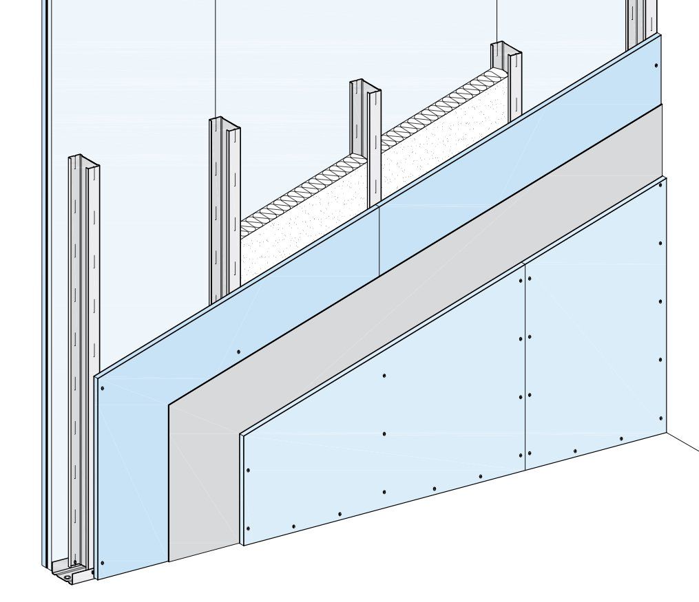 Verbindung mit einer Verspachtelung nach Qualitätsstufe 3 zu erreichen.