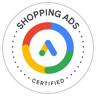 Zertifikatsabzeichen von Google - Zertifikats Abzeichen für Marc Kagelmann für AI Shopping Ads by Google