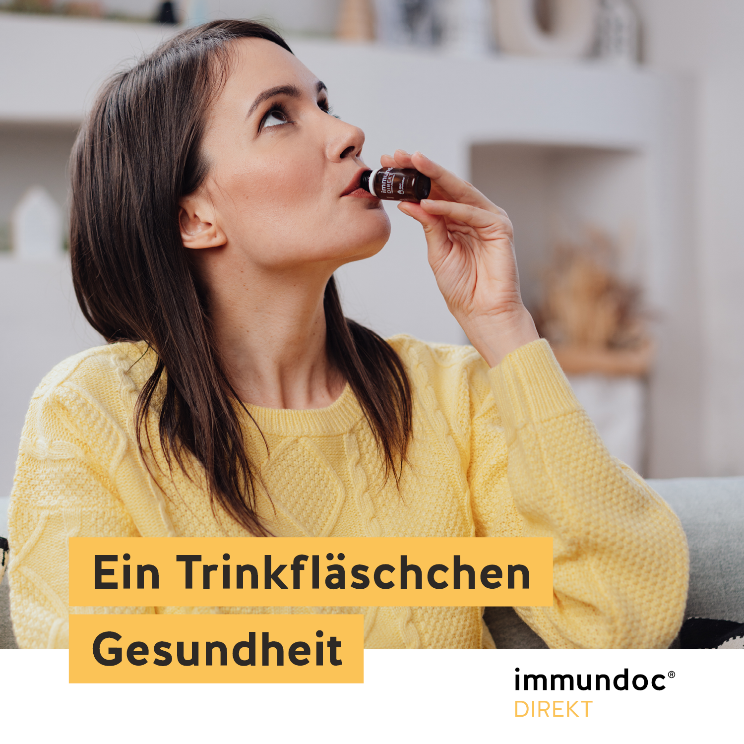 Ein Trinkfläschchen Gesundheit
