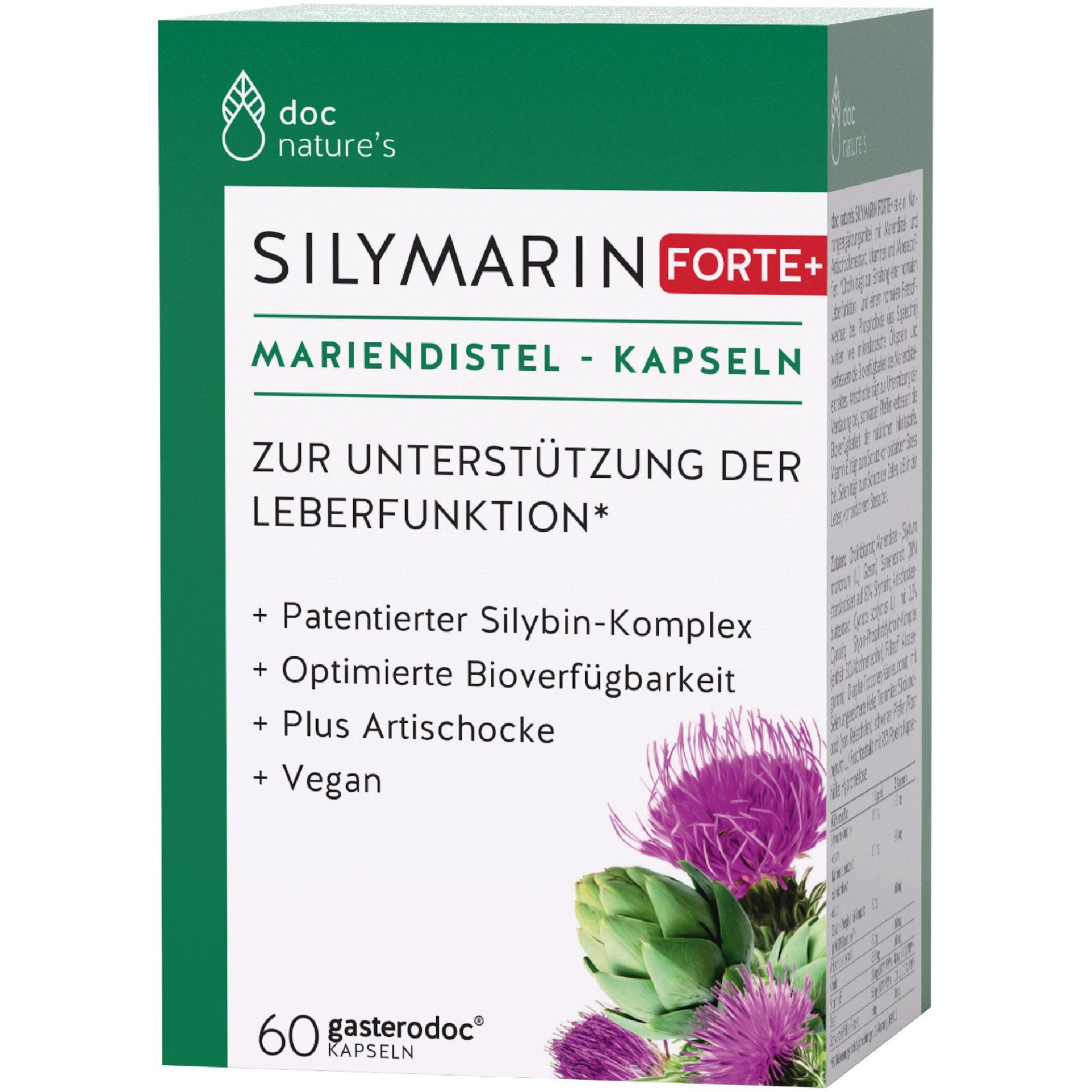 doc nature's SILYMARIN FORTE+ doc nature's SILYMARIN FORTE+ MARIENDISTEL-KAPSELN