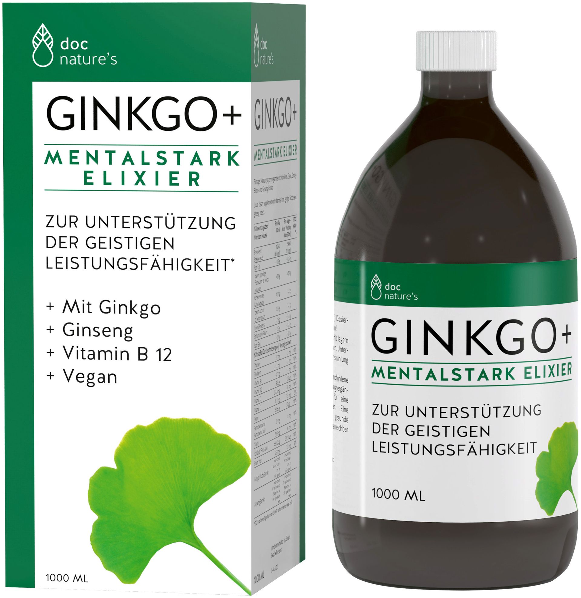 doc nature's  GINKGO+ MENTALSTARK ELIXIER doc nature's  GINKGO+ MENTALSTARK ELIXIER