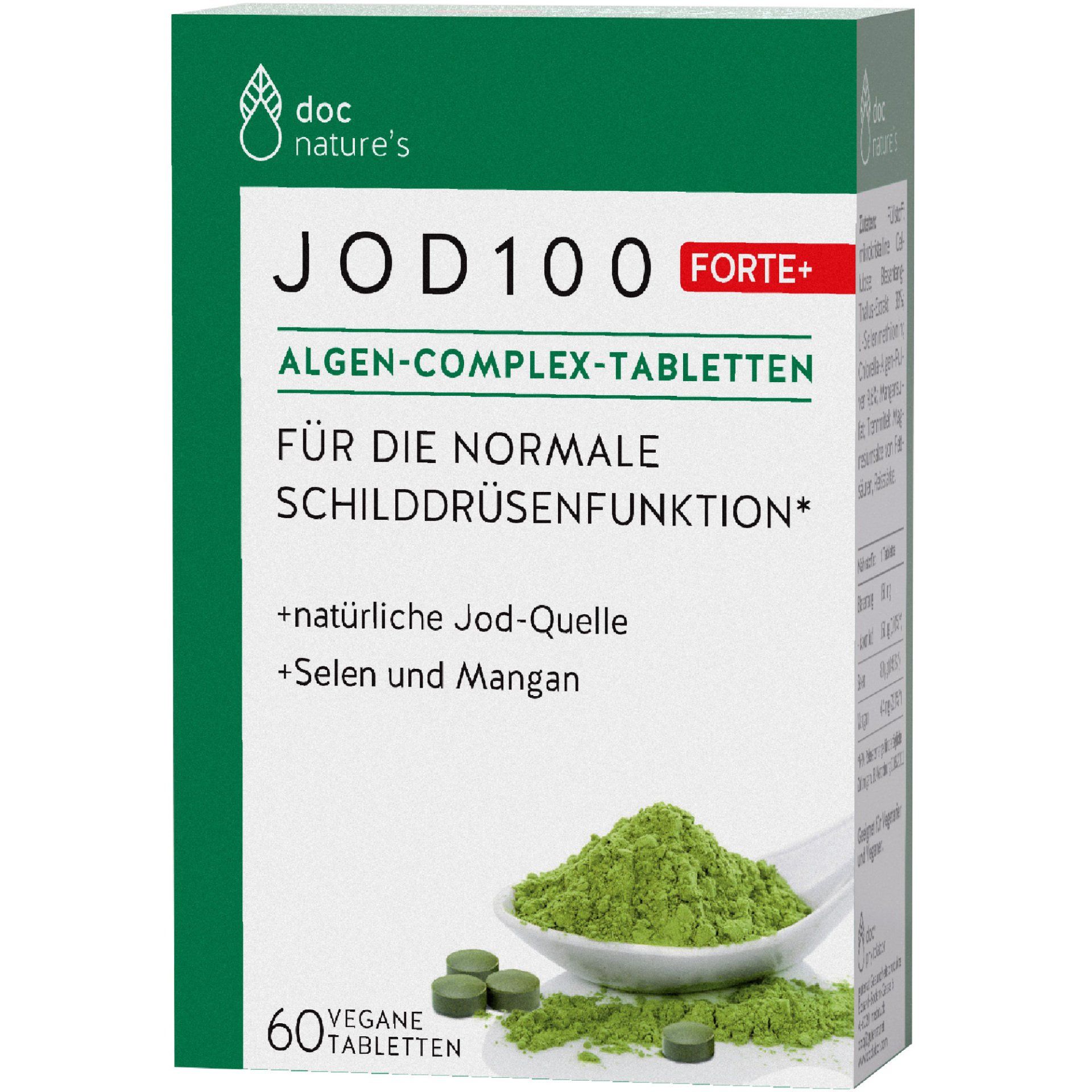 doc nature's  JOD 100 FORTE+  ALGEN-COMPLEX-TABLETTEN