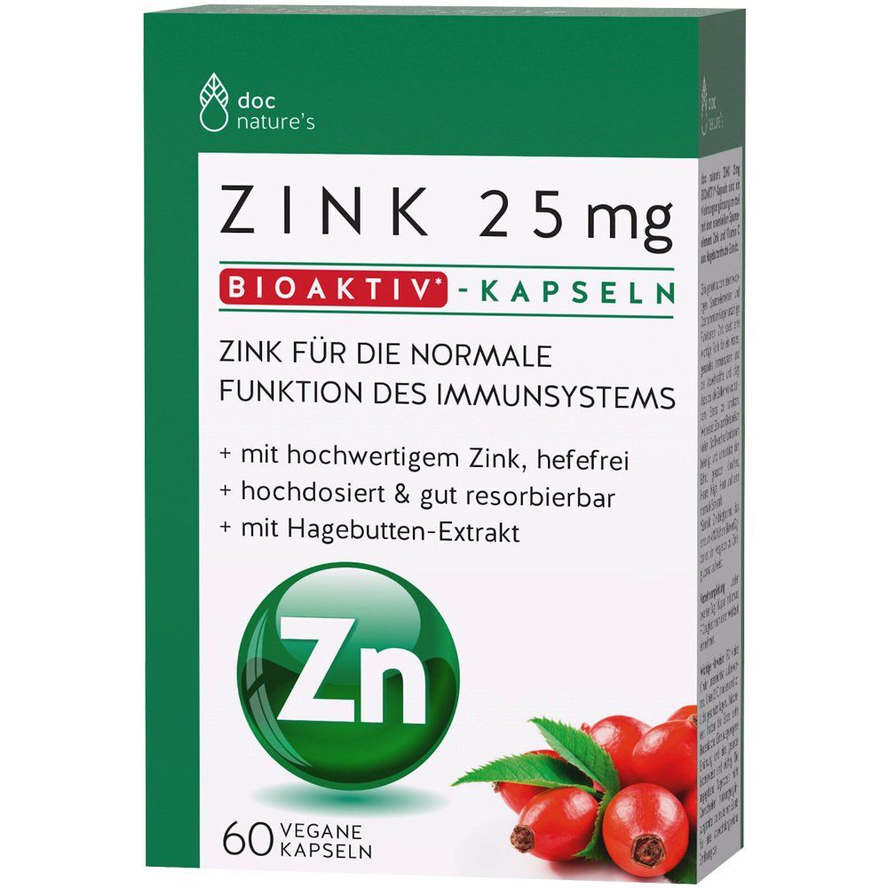 doc nature's  ZINK 25 mg BIOAKTIV-KAPSELN