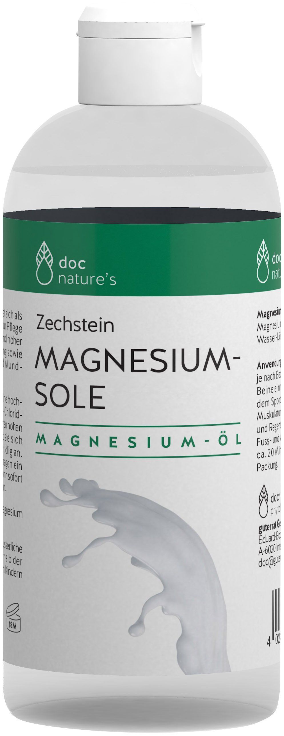 doc nature's Zechstein MAGNESIUM-SOLE MAGNESIUM-ÖL