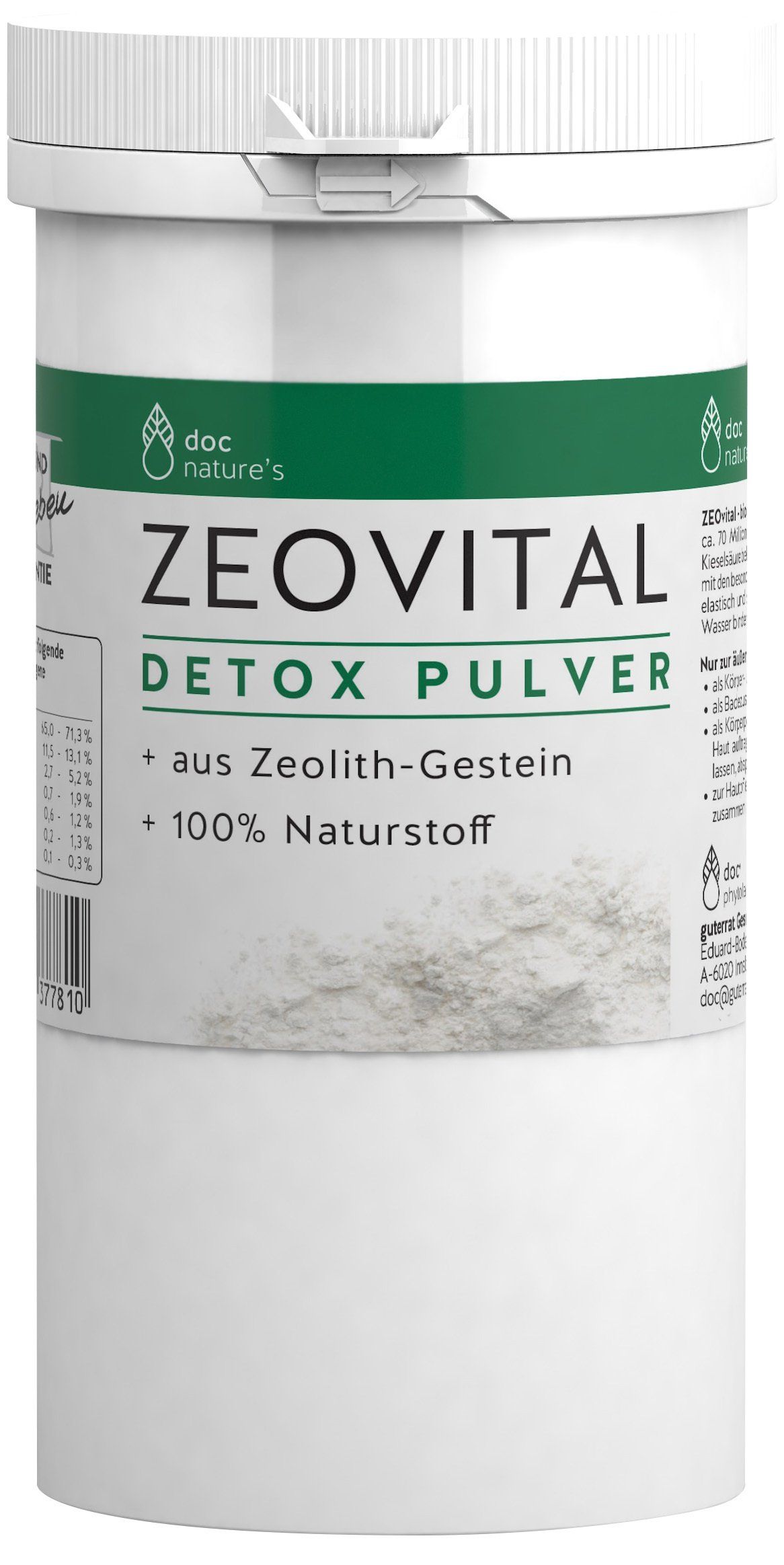 doc nature's ZEOVITAL DETOX PULVER doc nature's ZEOVITAL DETOX PULVER