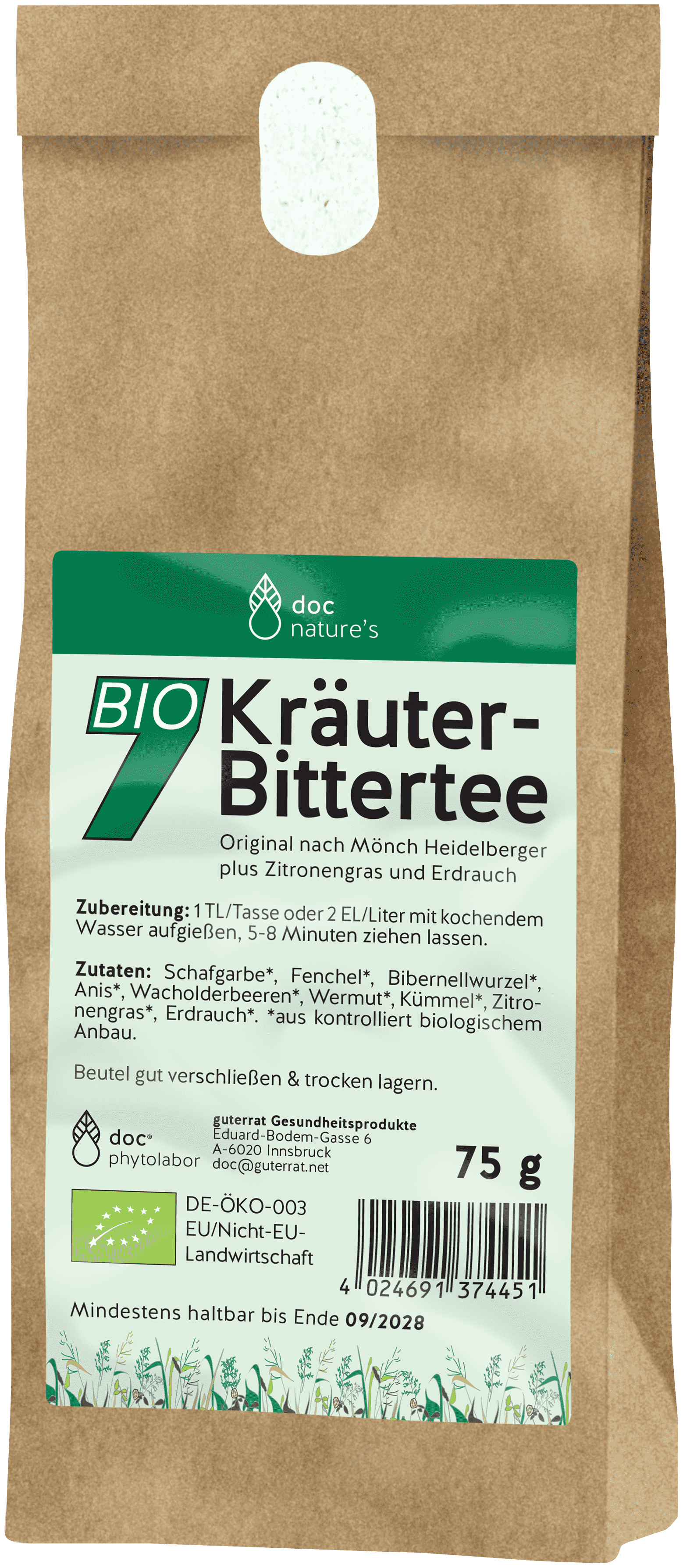 doc nature's BIO 7 Kräuter-Bittertee doc nature's BIO 7 Kräuter-Bittertee