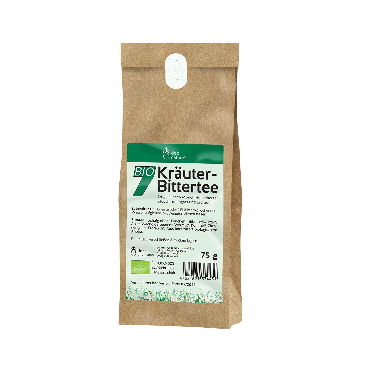 doc nature’s BIO 7 Kräuter Bittertee doc nature’s BIO 7 Kräuter Bittertee