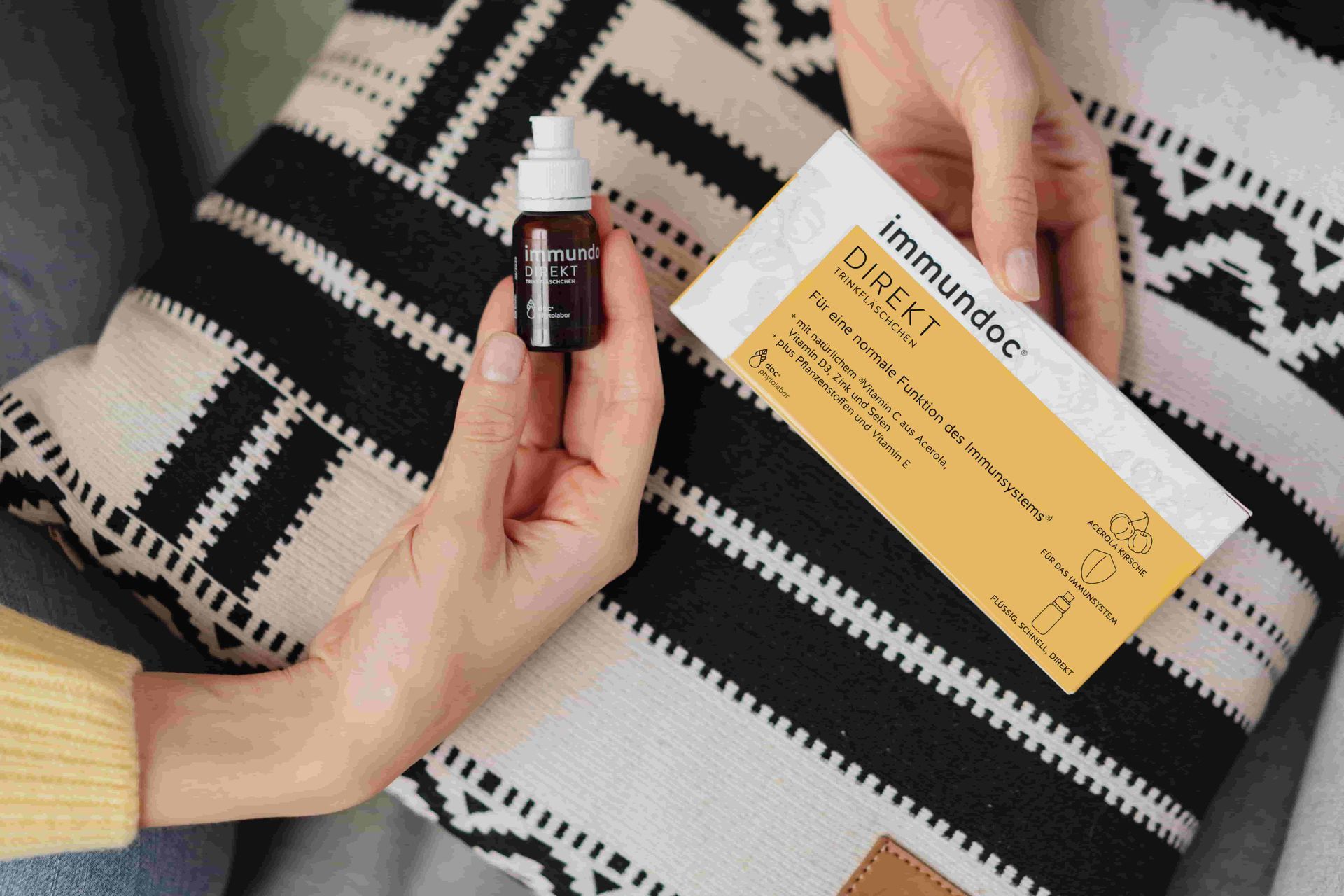 immundoc® DIREKT: Nahrungsergänzungsmittel mit vielen Vitaminen und wertvollen Pflanzenextrakten