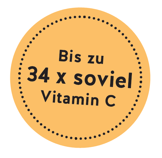 bis zu 34x soviel vitamin c