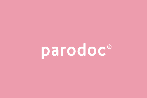 parodoc logo auf rosa hintergrund