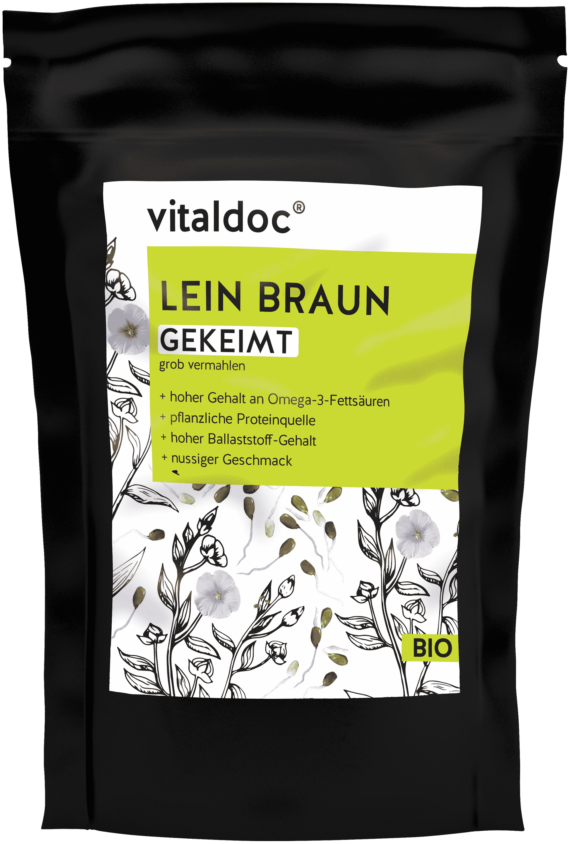vitaldoc® LEIN BRAUN GEKEIMT BIO vitaldoc® LEIN BRAUN GEKEIMT BIO