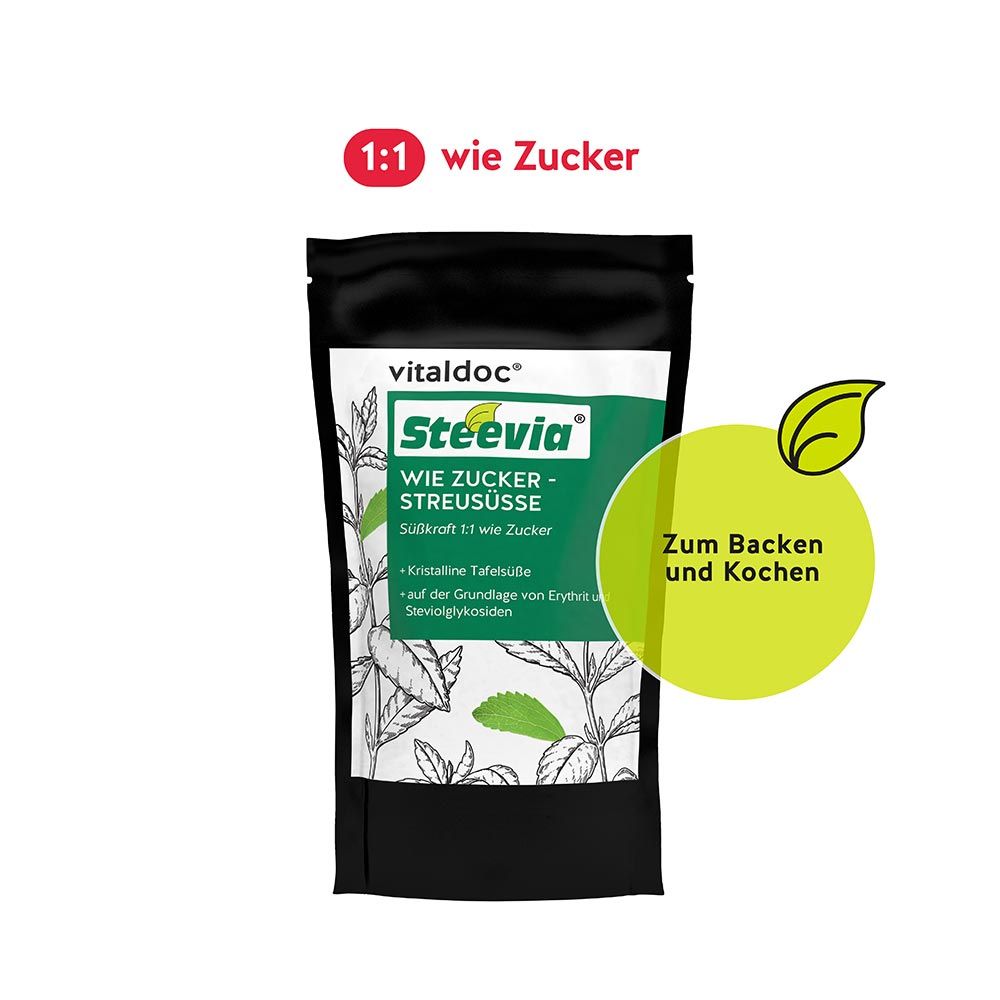 vitaldoc steevia wie zucker streusüsse