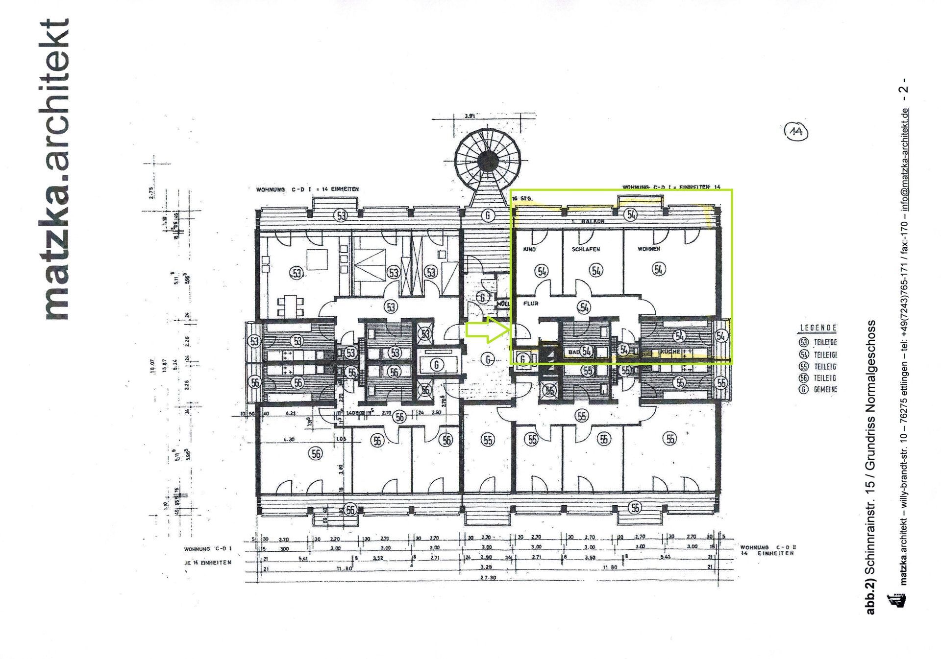 3 Zimmer Wohnung im 5. OG zu verkaufen in Karlsruhe-Durlach