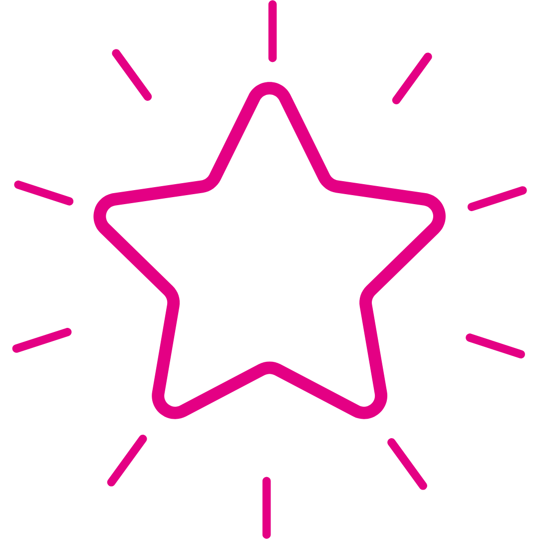 Ein leuchtender Stern.