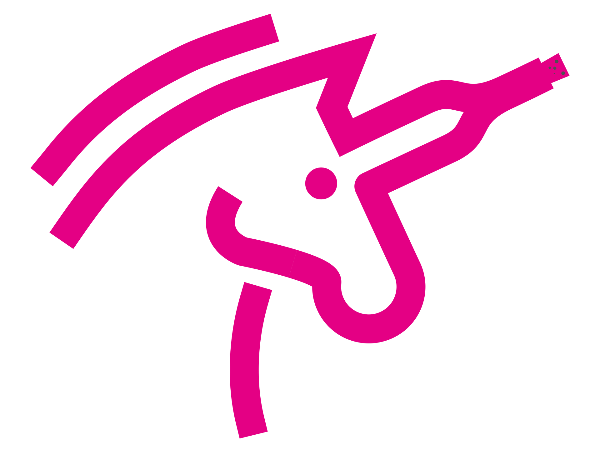 Das Piktogramm eines Pferdekopfes, auf der Stirn hat es eine Weinflasche, die es wie ein Einhorn anmuten lässt.