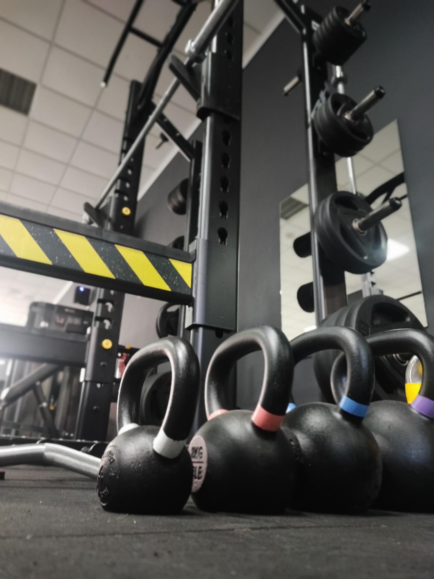 rack sentadillas y peso muerto