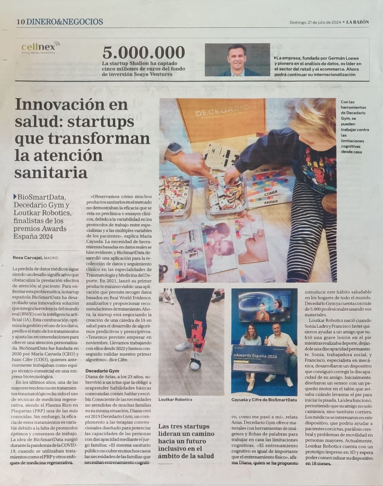¡Entrevista en La Razón: Transformando la Atención Sanitaria con Innovación!