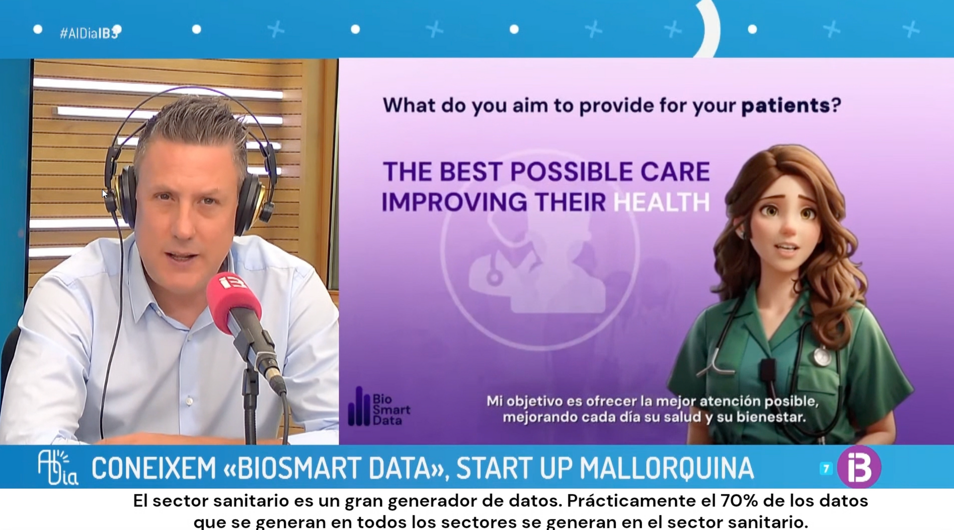 Juan Cifre, COO de BioSmartData, explicando cómo la IA y los datos reales están revolucionando