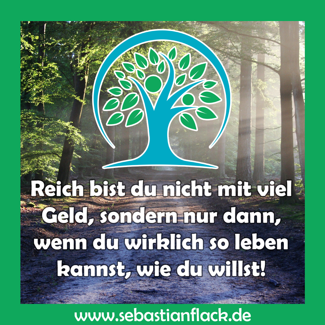 Reichtum Grafik mit Text über Reichtum