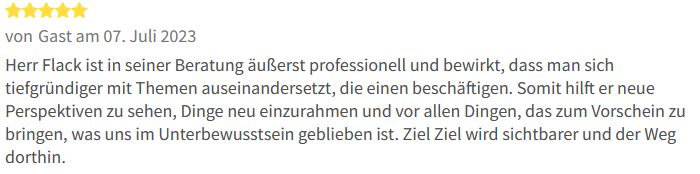 Bewertung Sebastian Flack