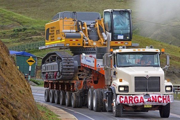 transporte carga sobrepesada a chile, transporte local puerta a puerta