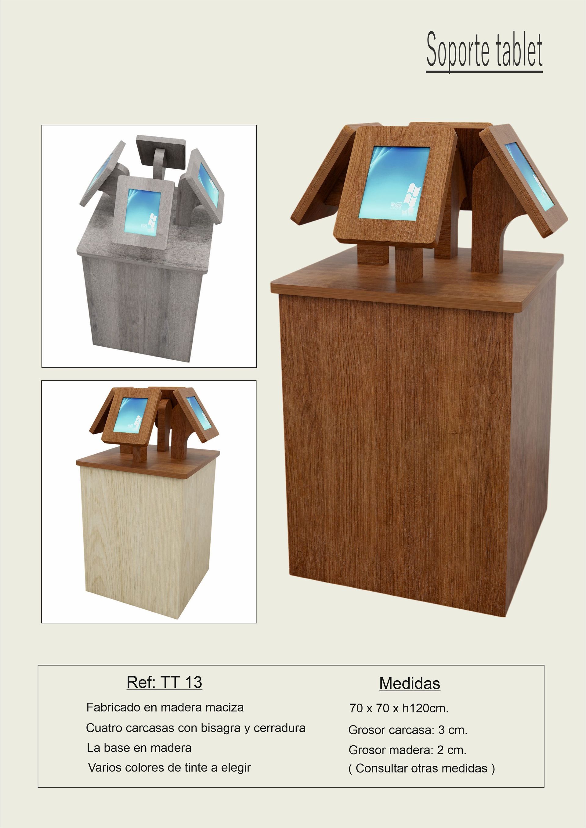 Soporte cuatro tablets