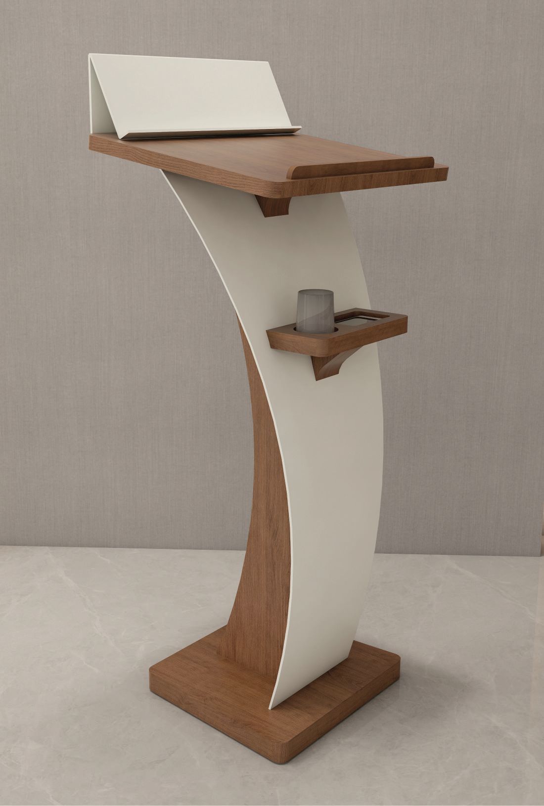 Atril madera y metacrilato