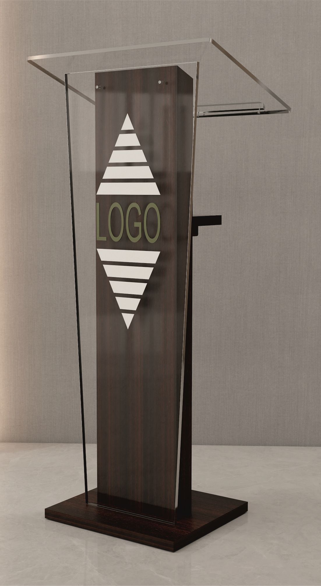 Atril madera y metacrilato