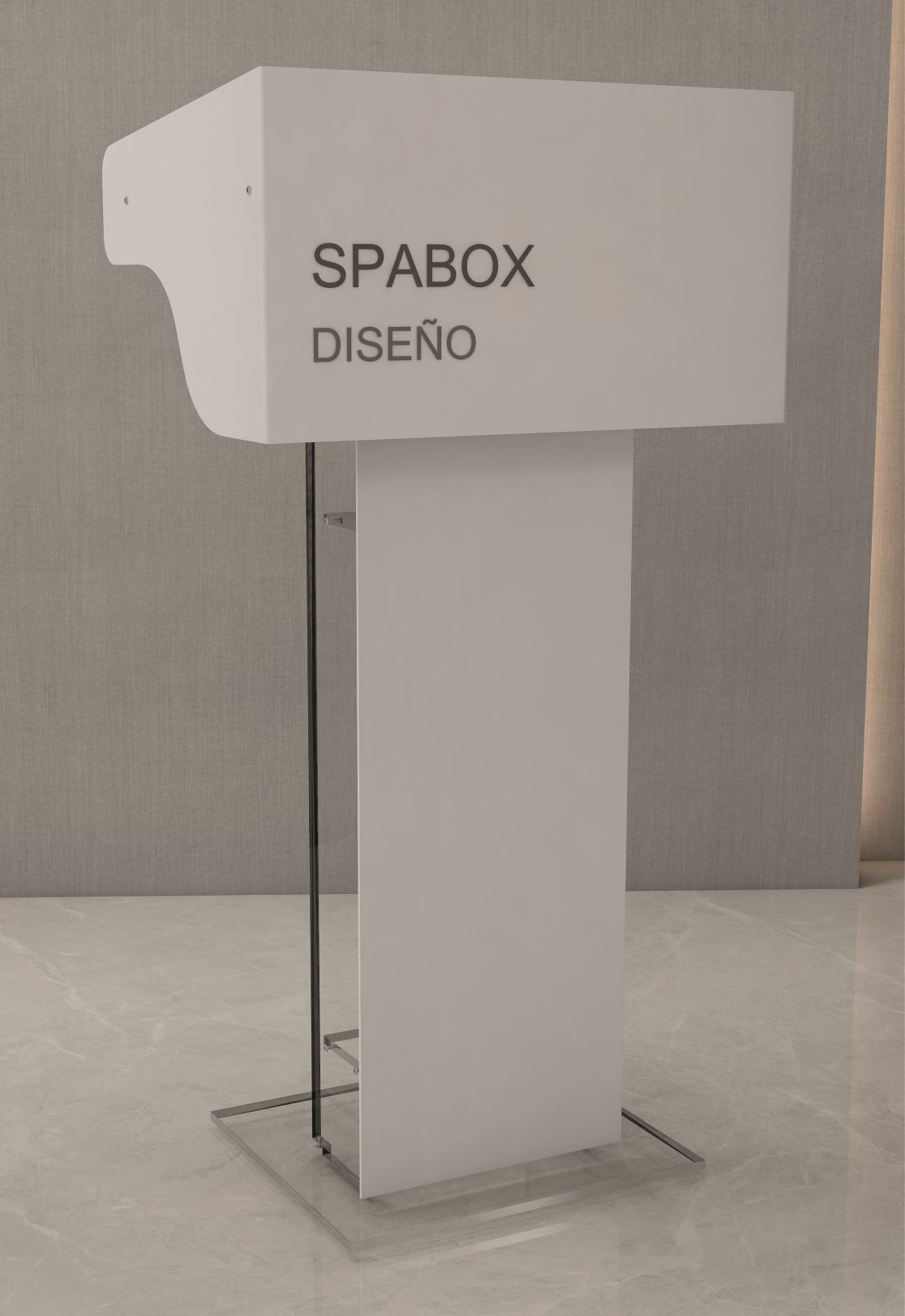 Atril metacrilato y ABS