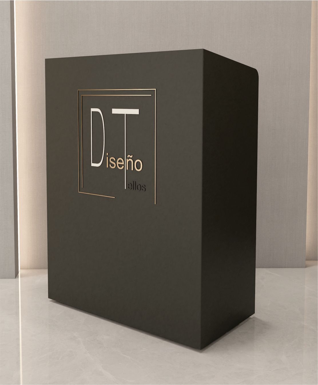 Atril de madera y metacrilato