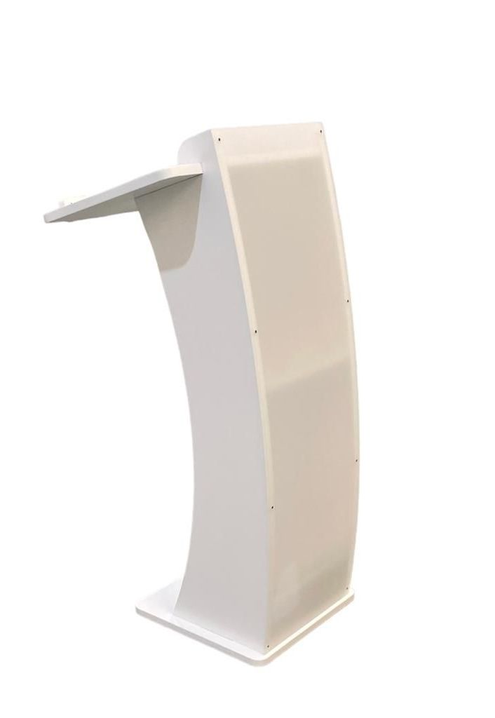 Atril blanco de madera