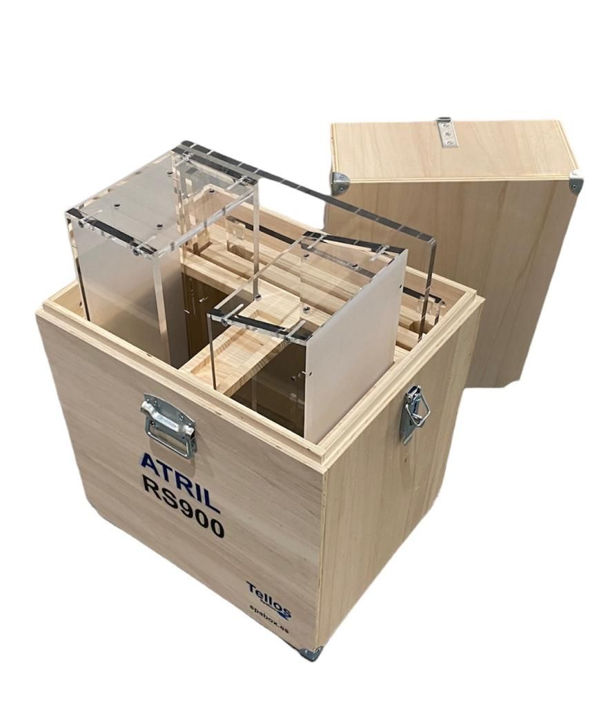 Atril desmontable en su caja