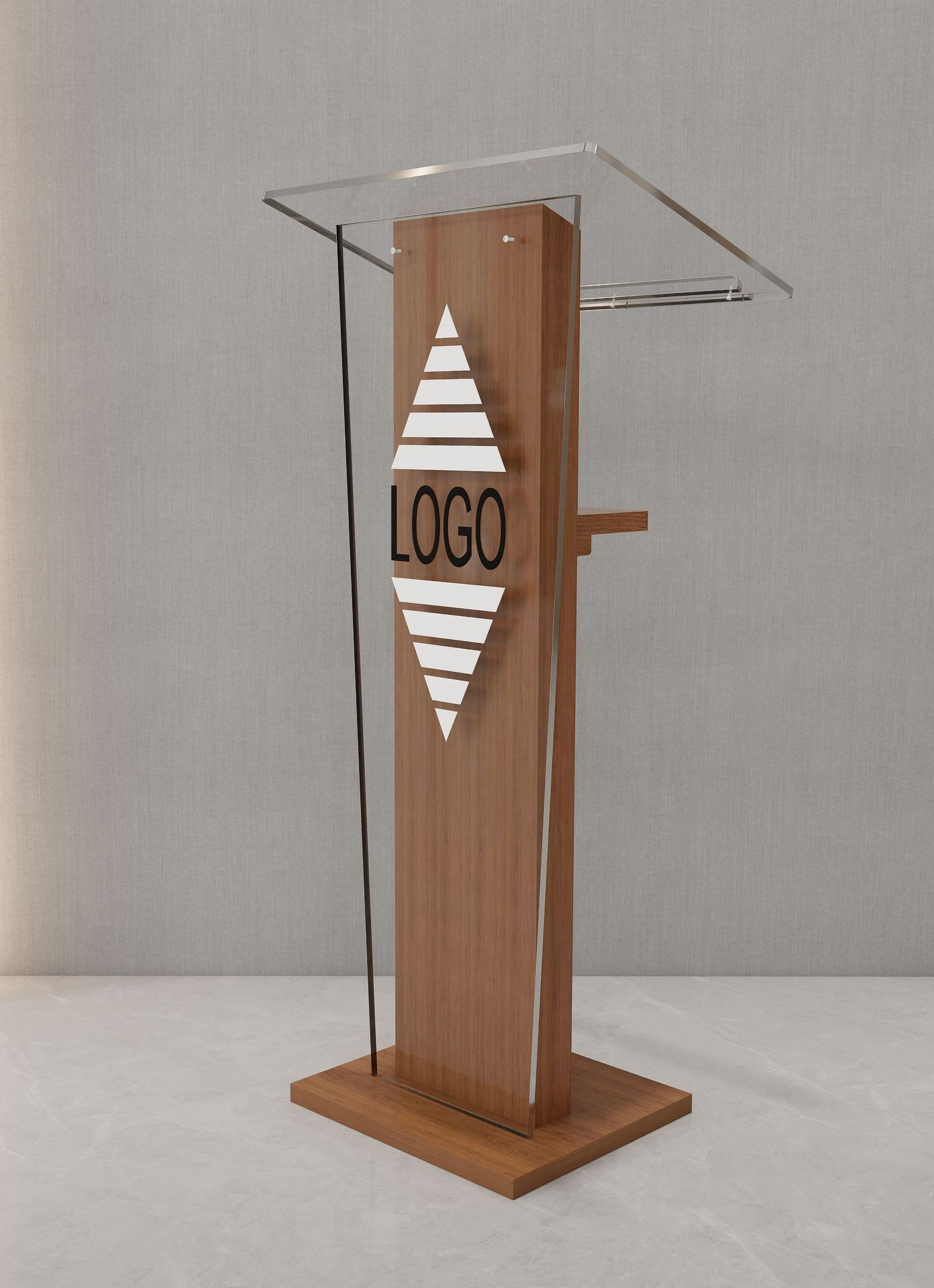 Atriles madera y metacrilato