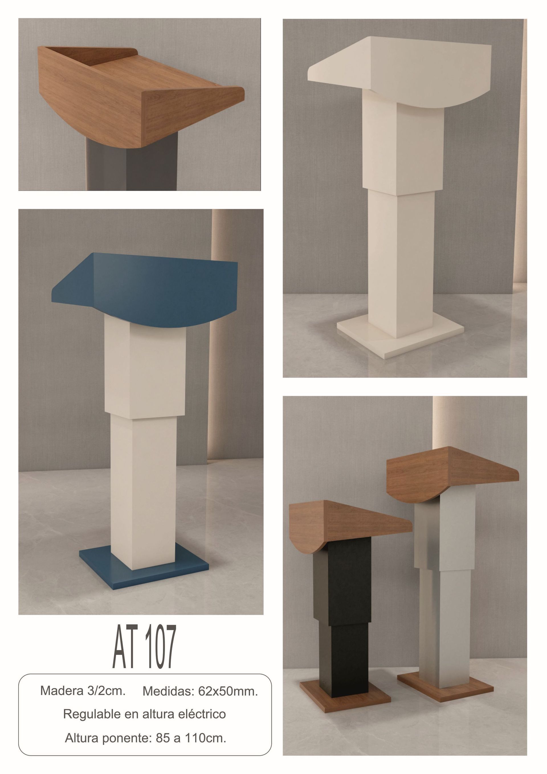 Atriles regulables en altura