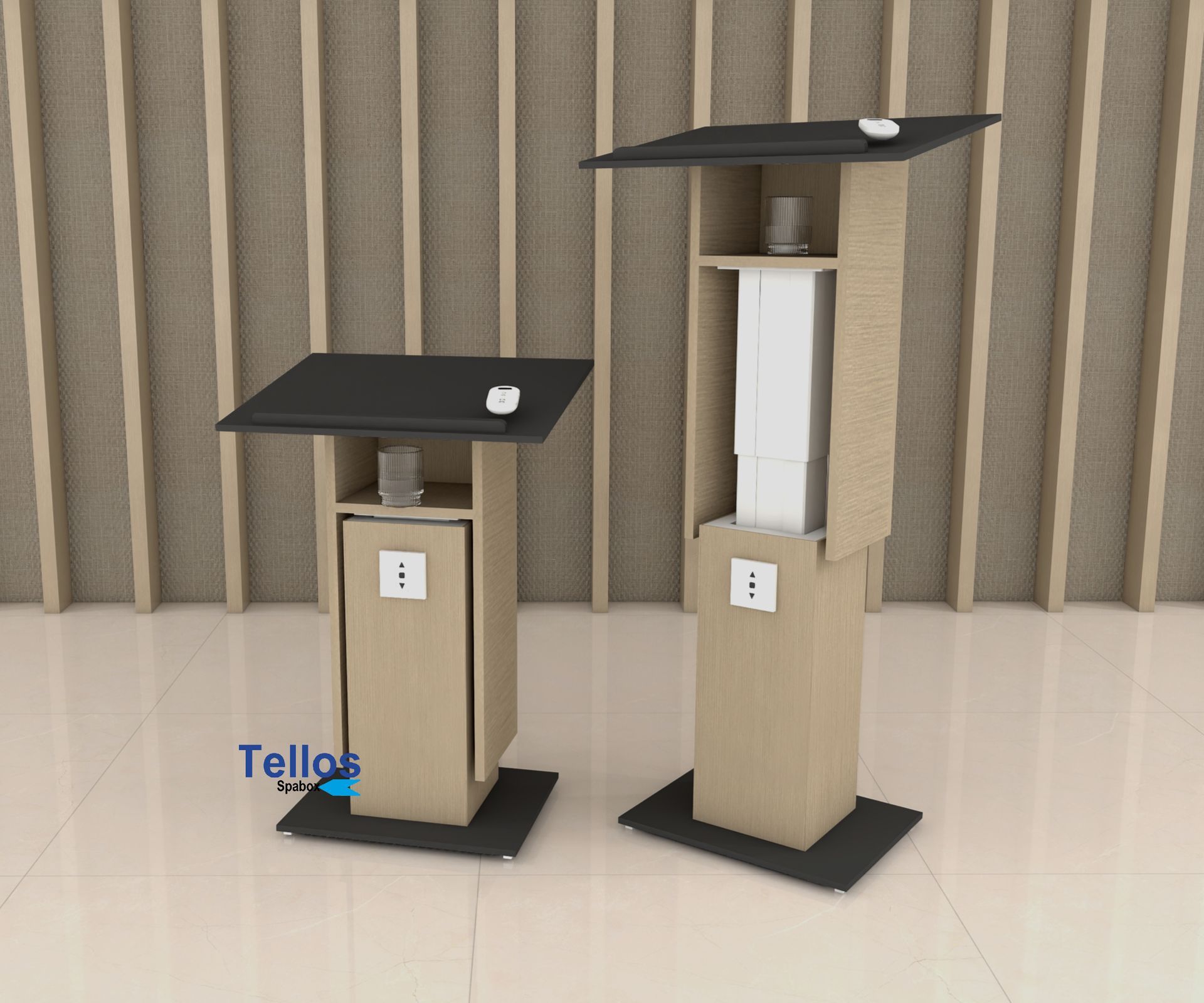 Atril de madera regulable