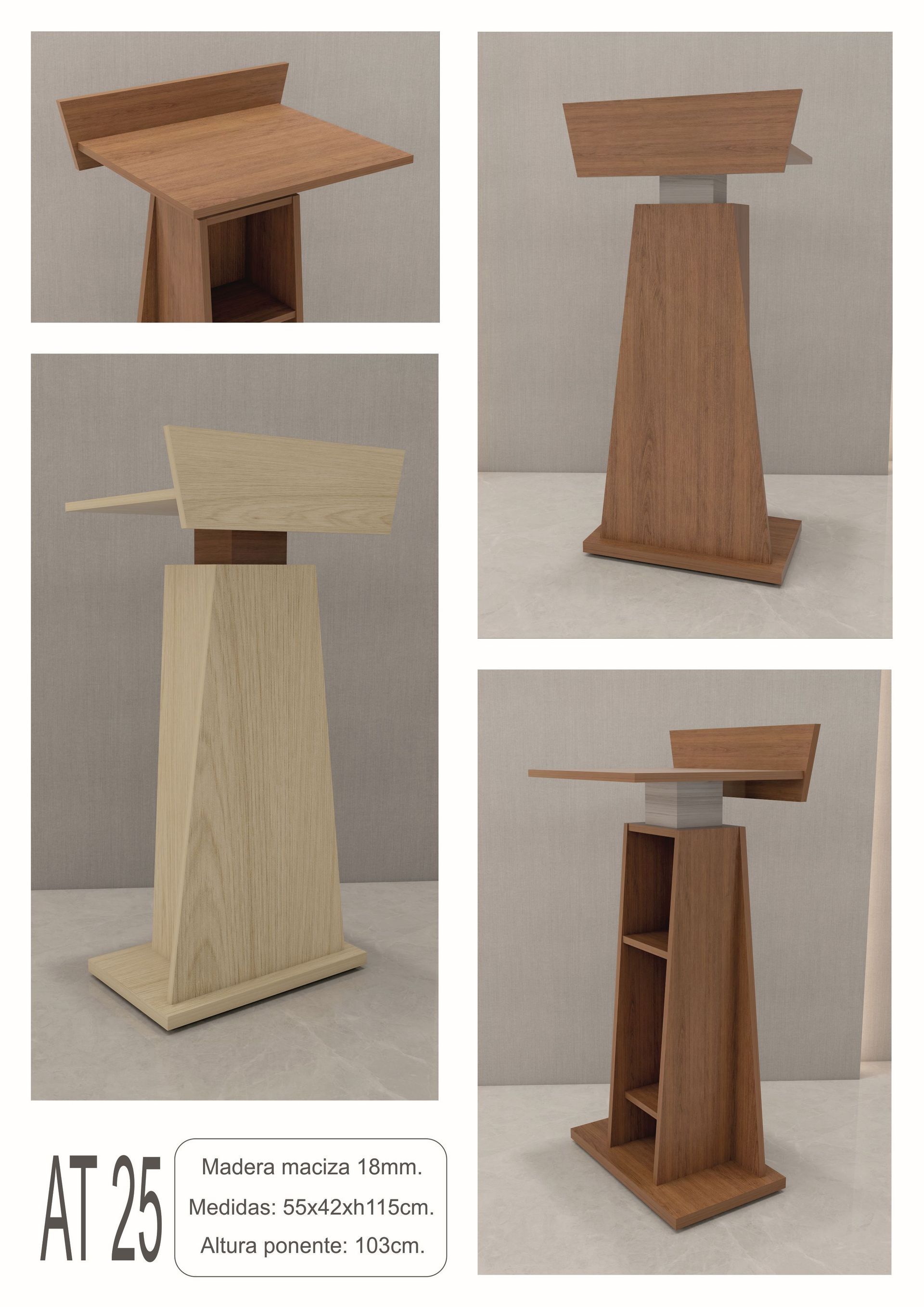 Atriles madera