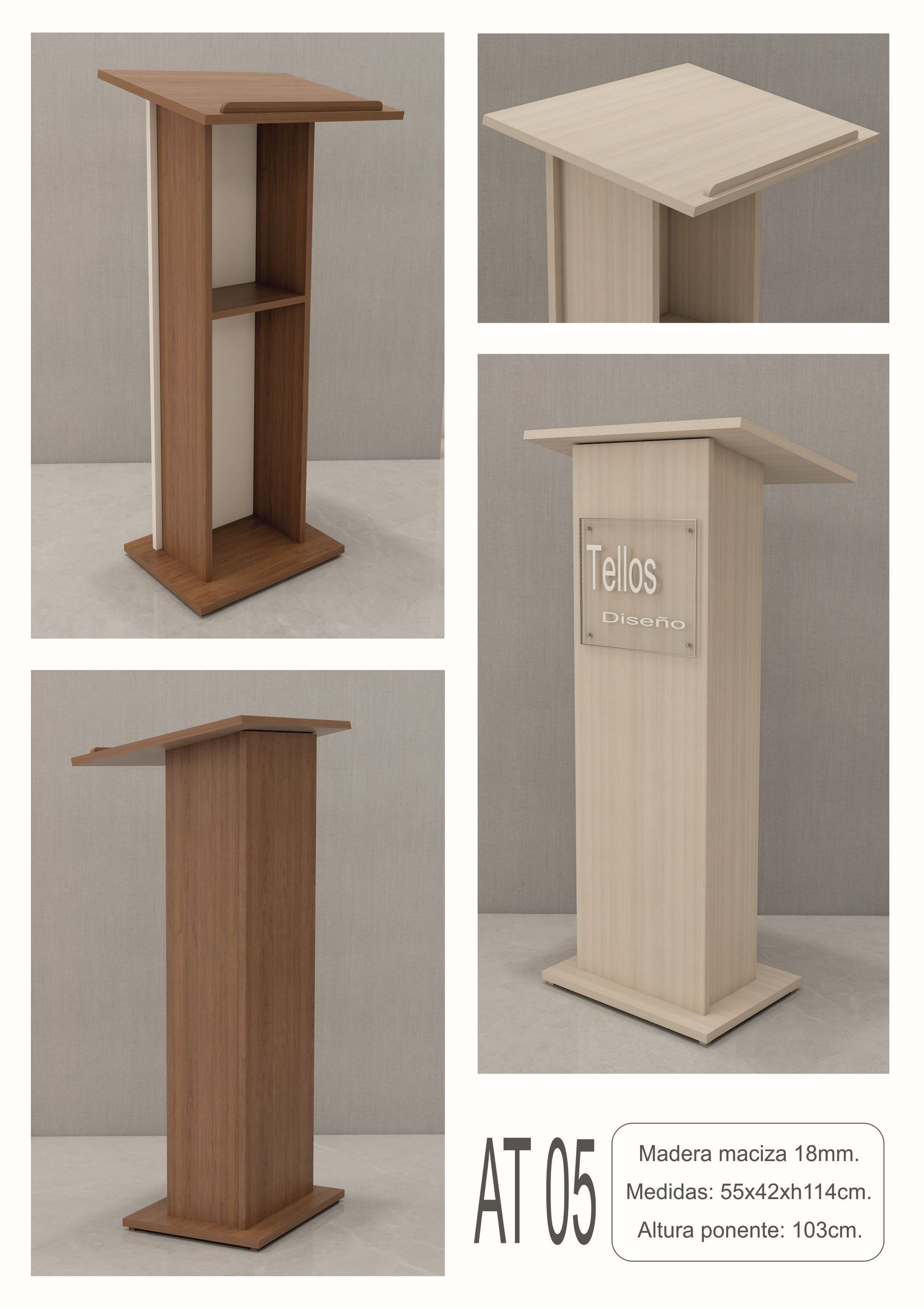 Atriles madera