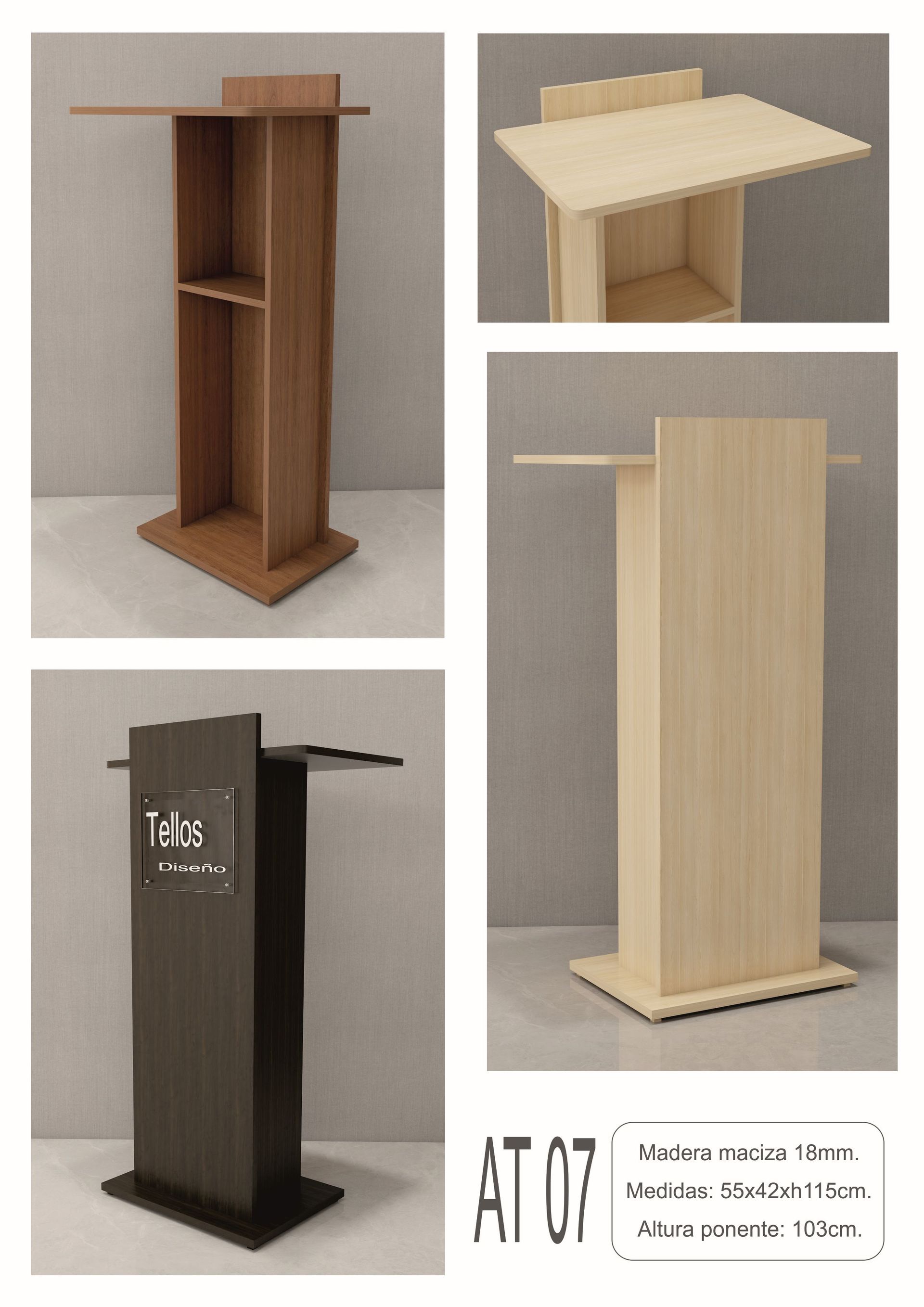 Atriles madera