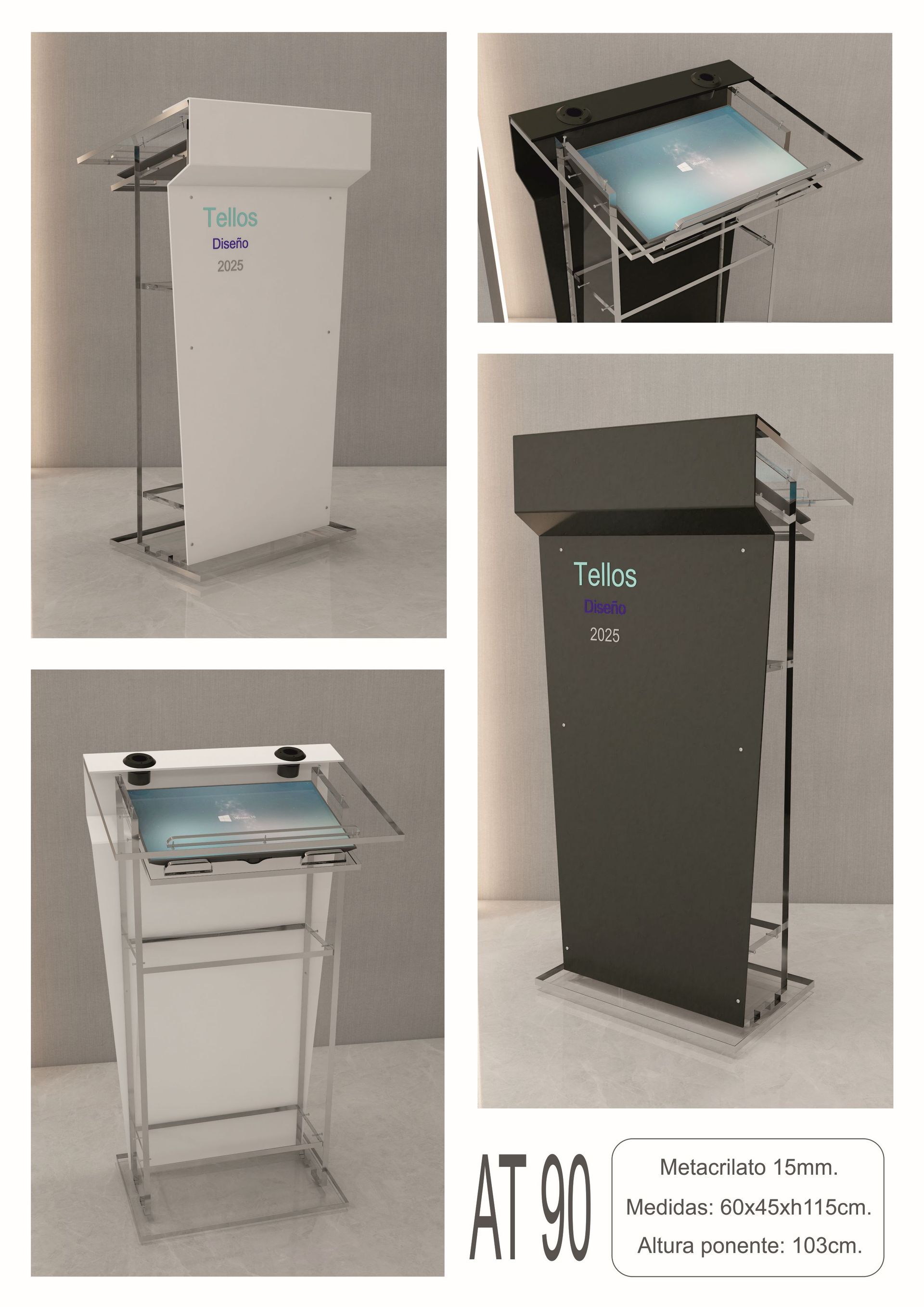 Atriles de metacrilato