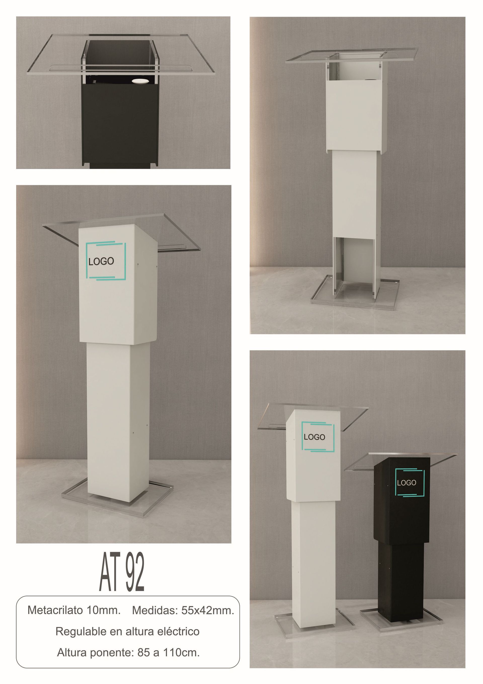 Atril regulable en altura