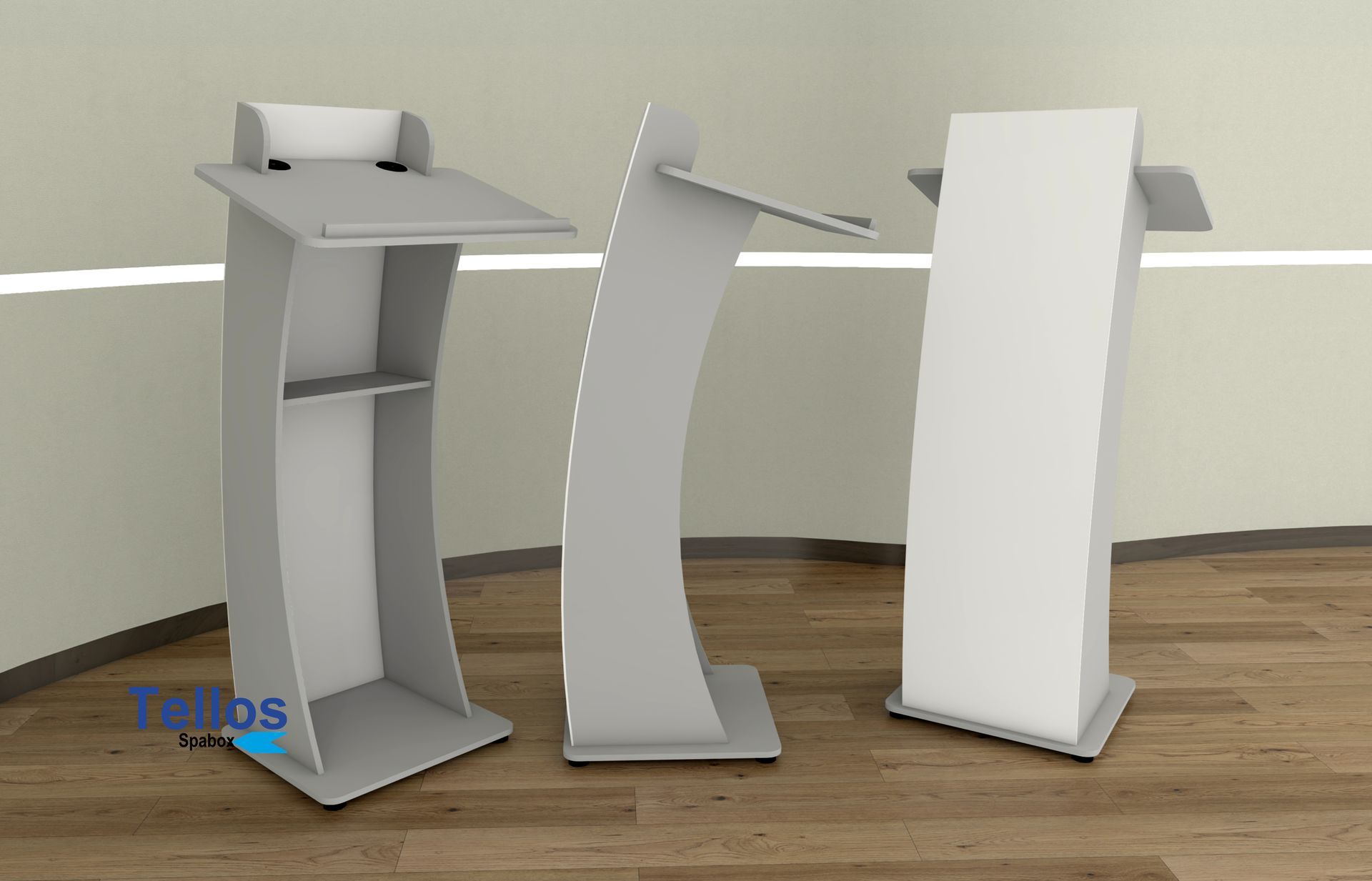 Atril de madera y metacrilato