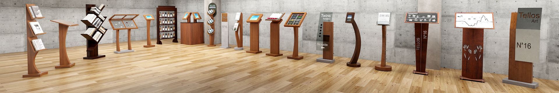 Atriles, soportes tablet, porta catálogos