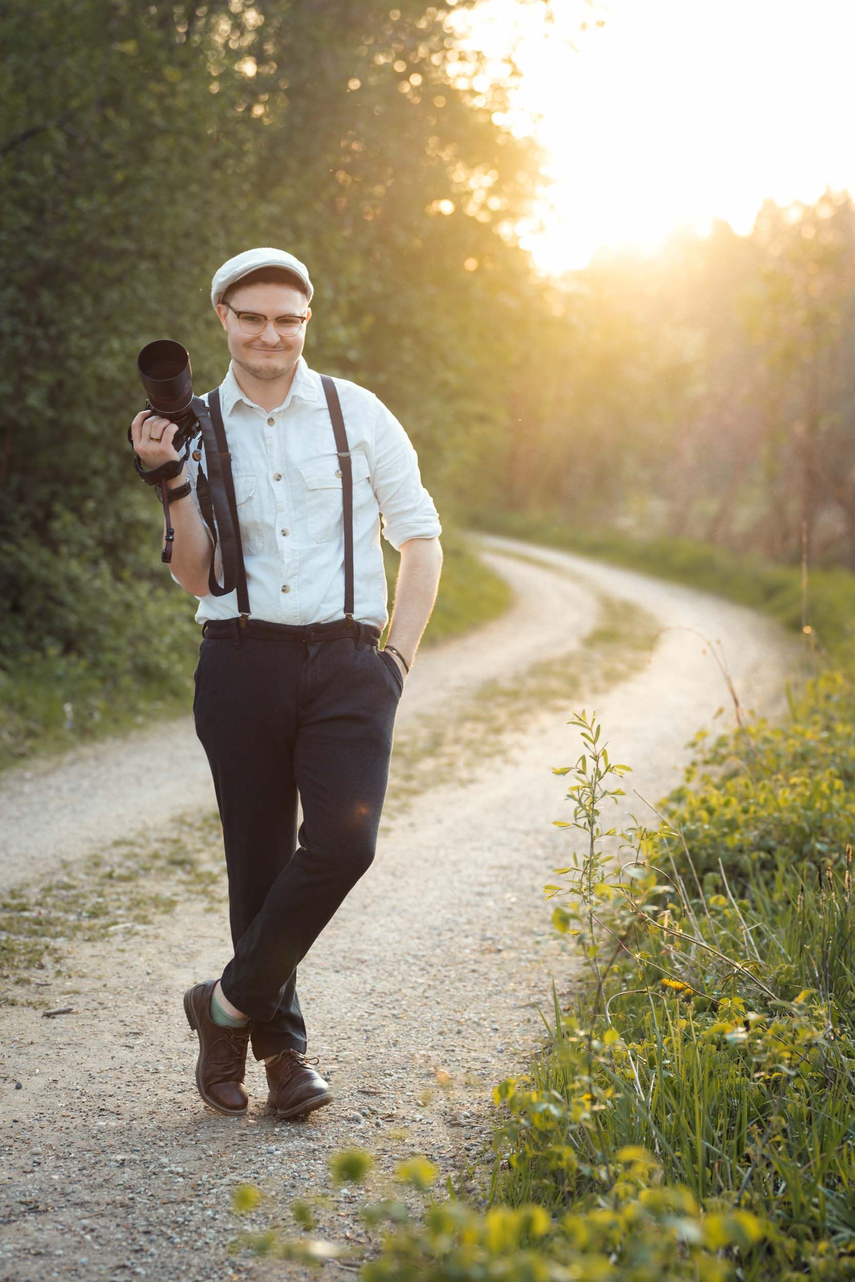 Portrait von Raphael Ramm, Outdoorshooting in Umgebung von Rosenheim