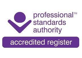 Professional Standards Authority accredited register logo