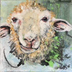 expressives Portrait Gemälde von Claudia Brasse