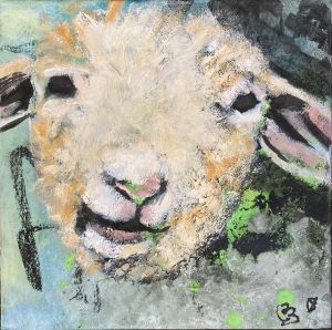 expressives Portrait Gemälde von Claudia Brasse