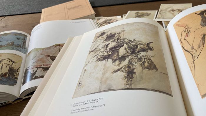 Fotos von Horst Janssen Büchern, Motiv Blüten