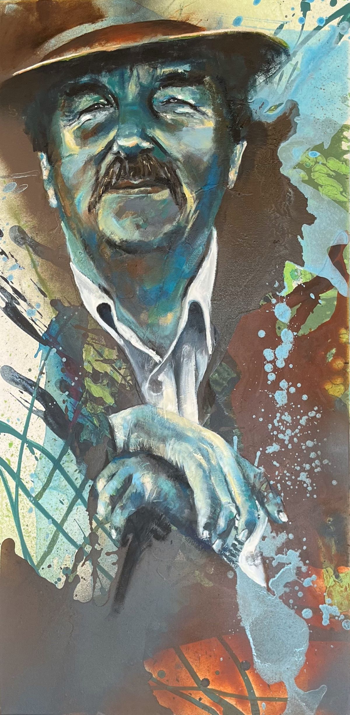 Hirte mit Stab und Hut